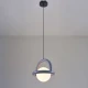 Κρεμαστό Φωτιστικό από Ρητίνη Γκρι 1xG9 D25cm - Rainbow-GR - LUCIDO