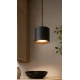 ΚΡΕΜΑΣΤΟ LED ΦΩΤΙΣΤΙΚΟ DIMMABLE 10W 700Lm 3000K Ø17cm ΜΑΥΡΟ / ΞΥΛΟ - ROLLER-BK - LUCIDO