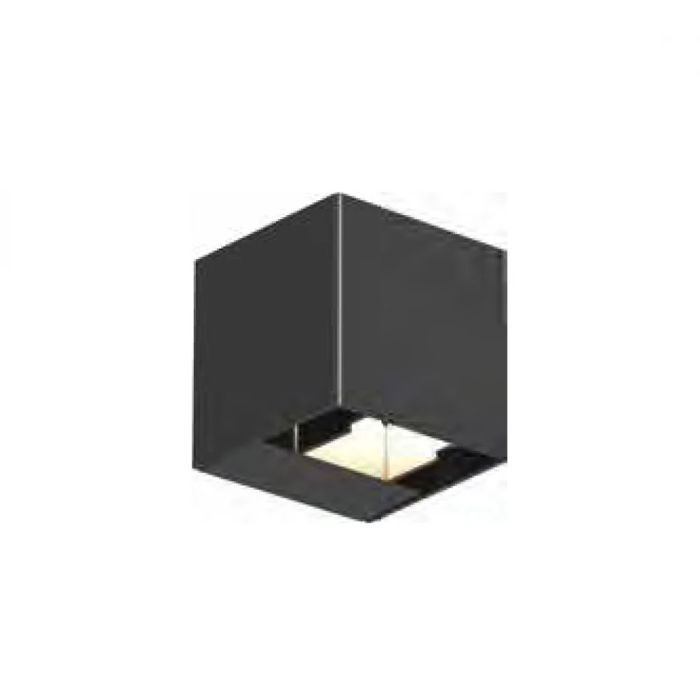 Led Απλίκα Up Down Mε Ρυθμιζόμενες Μοίρες Φωτισμού 5-90 - 6W IP65 2700K Σκούρο Γκρι - Rubik-DG LUCIDO