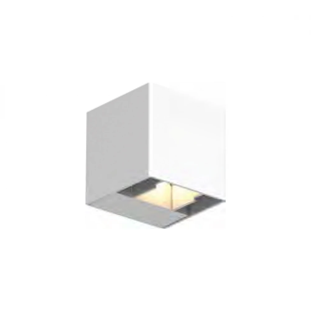 Led Απλίκα Up Down Mε Ρυθμιζόμενες Μοίρες Φωτισμού 5-90 - 6W IP65 4000K Λευκό - Rubik-WH LUCIDO