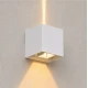 Led Απλίκα Up Down Mε Ρυθμιζόμενες Μοίρες Φωτισμού 5-90 - 6W IP65 2700K Λευκό - Rubik-WH LUCIDO