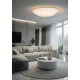LED Πλαφονιέρα Μεταλλική με DuPont Ύφασμα Λευκή 28W Dimmable D80cm Sailor Moon - LUCIDO