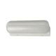 Led Απλίκα Επίτοιχη Up-Down 15W 230V IP65 Θερμό Σε Ματ Λευκό Με Οπαλ PC Κάλυμμα Torpedo - LUCIDO