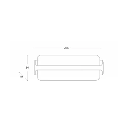 Led Απλίκα Επίτοιχη Up-Down 15W 230V IP65 Θερμό Σε Γκρι Σκούρο Με Οπαλ PC Κάλυμμα Torpedo - LUCIDO