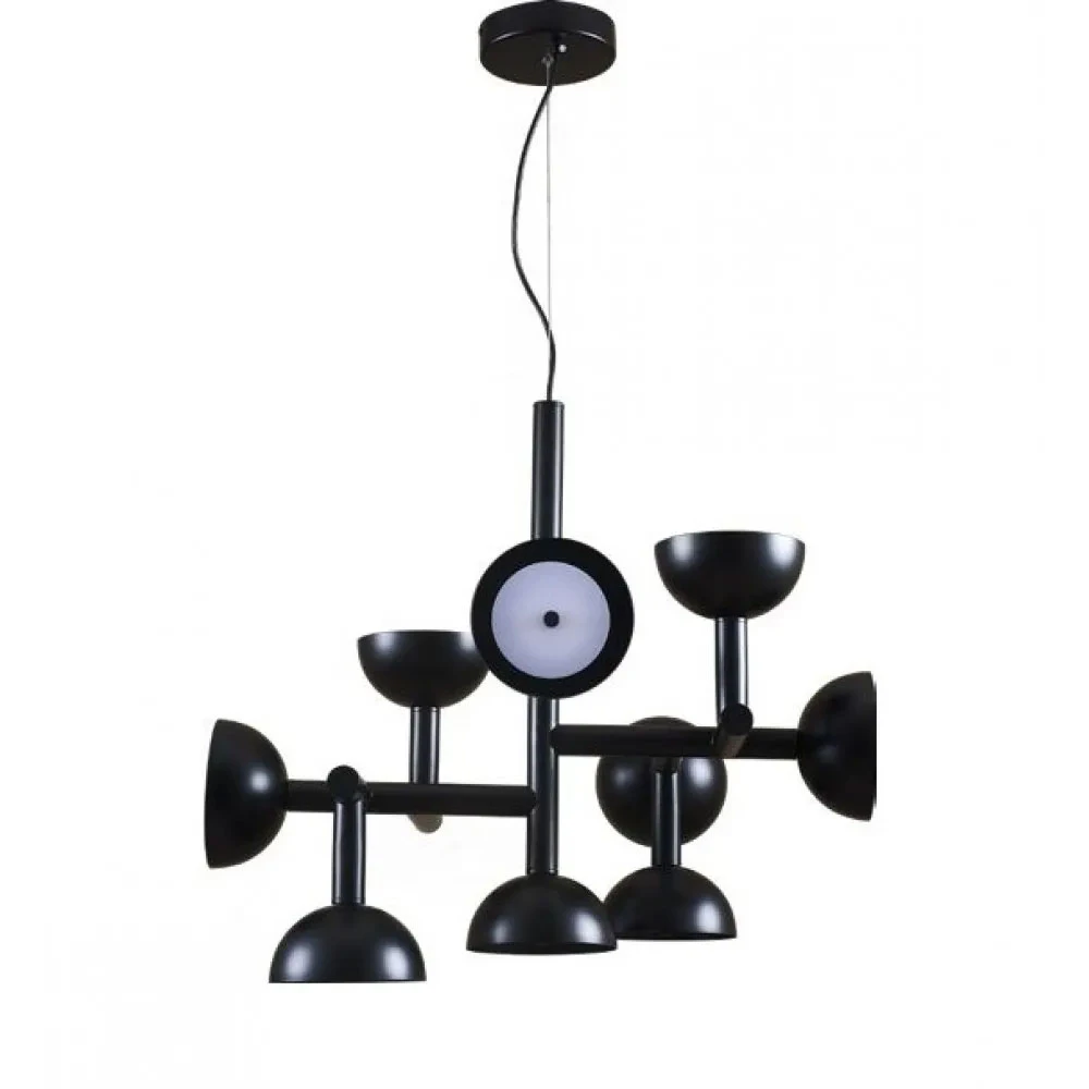 LED Κρεμαστό Φωτιστικό Μαύρο 72W 3000K D65cm Dimmable - Unblocker-L - LUCIDO