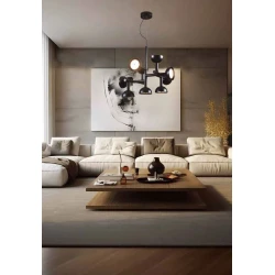 LED Κρεμαστό Φωτιστικό Μαύρο 72W 3000K D65cm Dimmable - Unblocker-L - LUCIDO