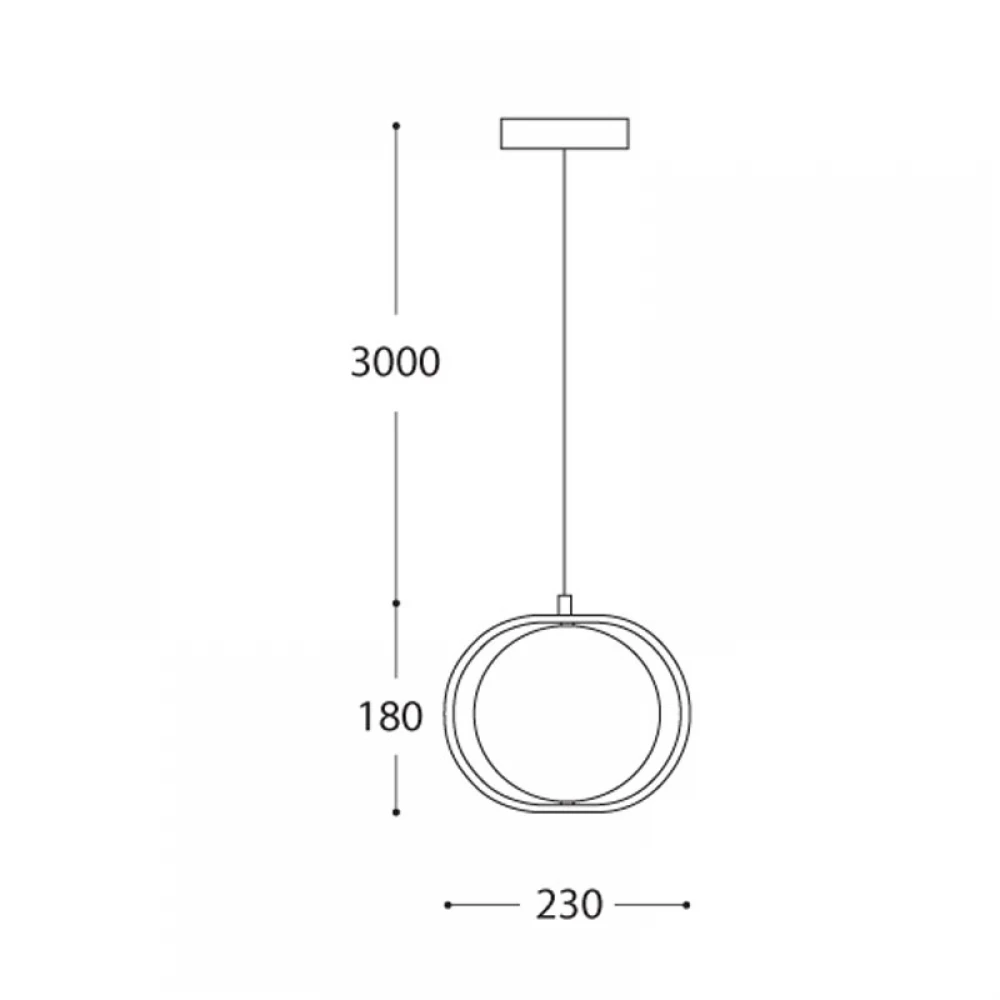 LED Κρεμαστό Φωτιστικό Μαύρο Περιστρεφόμενο 12W 840lm DIMMABLE - BALANCE HS - LUCIDO