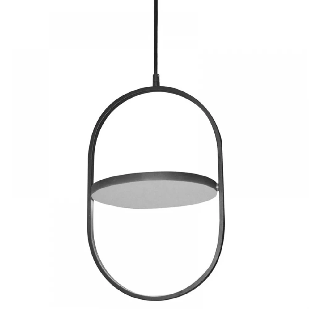 LED Κρεμαστό Φωτιστικό Μαύρο Περιστρεφόμενο 18W 1260lm DIMMABLE - BALANCE VM - LUCIDO