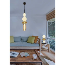 Led Κρεμαστό Φωτιστικό Από Γυαλί Opal - Lime - Smoked 20W Dimmable Balloons-L1 LUCIDO