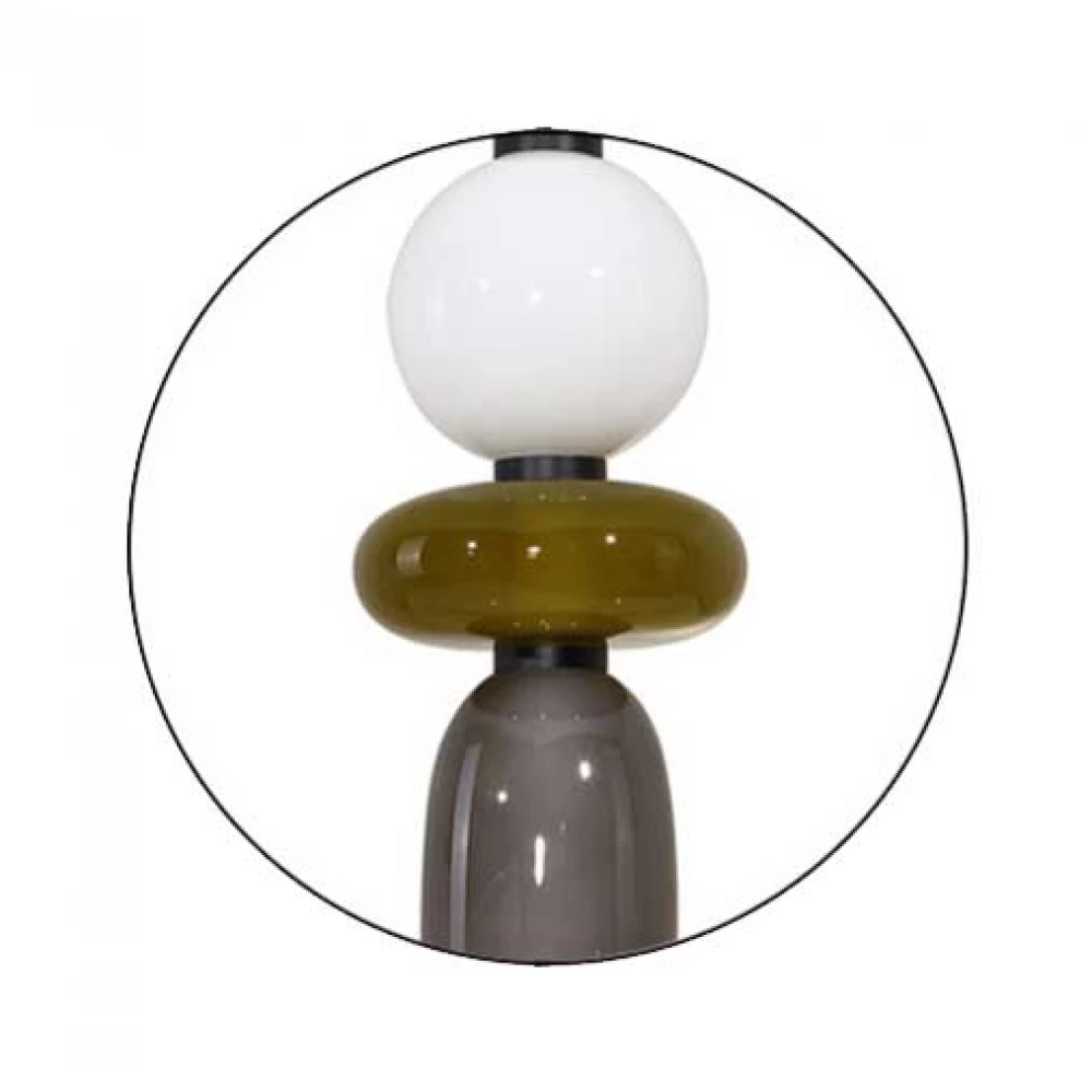 Led Κρεμαστό Φωτιστικό Από Γυαλί Opal - Lime - Smoked 20W Dimmable Balloons-L1 LUCIDO