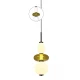 Led Κρεμαστό Φωτιστικό Από Γυαλί Opal - Lime 12W Dimmable Balloons-M2 LUCIDO