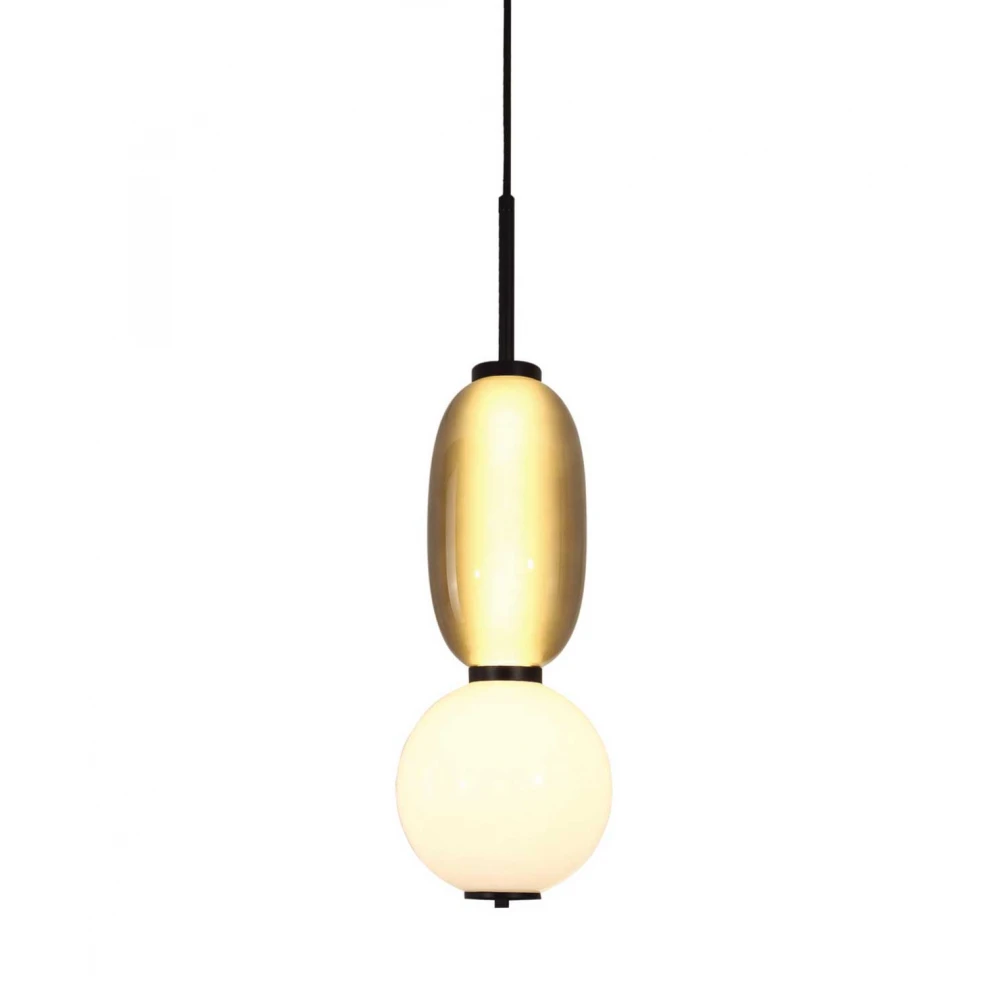 Led Κρεμαστό Φωτιστικό Από Γυαλί Smoked - Opal 12W Dimmable Balloons-S1 LUCIDO