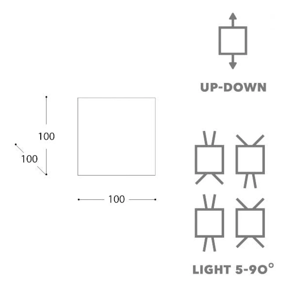 Led Απλίκα Από Ξύλο Δρυς ή Καρυδιά 6.8W Αδιάβροχη IP54 Up-Down Beam LUCIDO