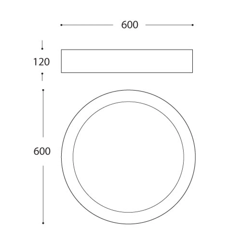 LED Πλαφονιέρα Αλουμινίου Με Ξύλο Σε Χρώμα Λευκό - Ξύλου - 72W 5760lm Bong LUCIDO