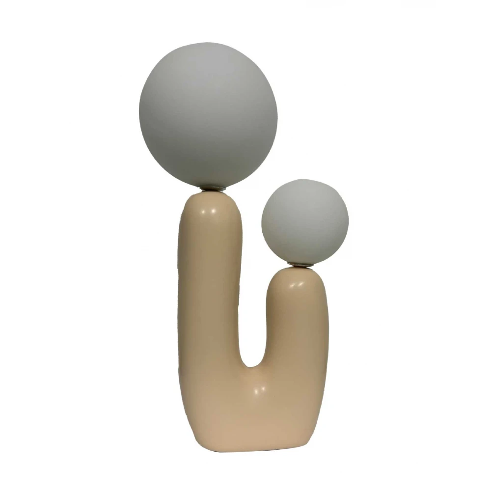 Φωτιστικό Επιτραπέζιο Μπεζ Και Οπάλ 2xG9 Boa T1 - LUCIDO