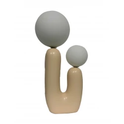 Φωτιστικό Επιτραπέζιο Μπεζ Και Οπάλ 2xG9 Boa T1 - LUCIDO