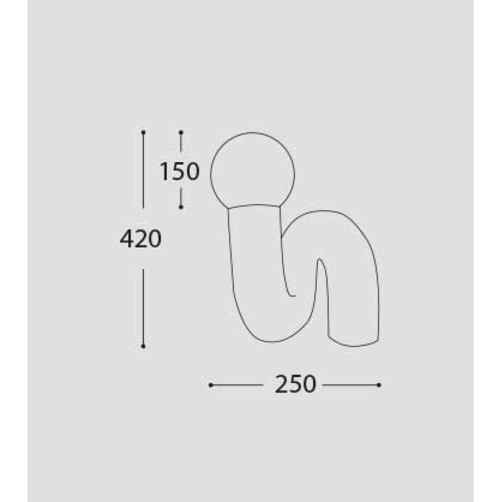 Φωτιστικό Επιτραπέζιο Κόκκινο Και Οπάλ 1xG9 Boa T2- LUCIDO