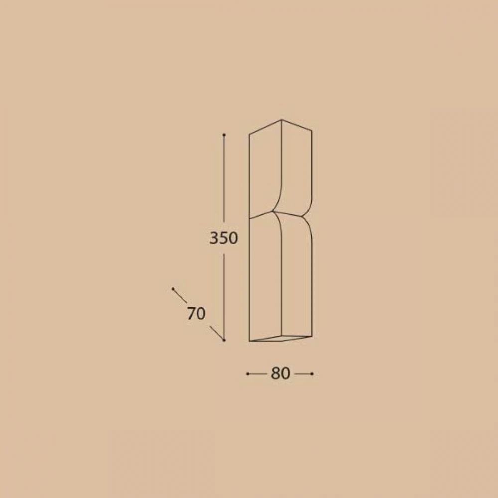 LED Επιτοίχιο Φωτιστικό Από Αλαβάστρο σε Μπεζ-Χρυσό Χρώμα 10W Calco-W1 - LUCIDO