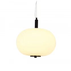 Led Κρεμαστό Φωτιστικό Από Οπάλ Γυαλί 10W Dimmable Donut LUCIDO