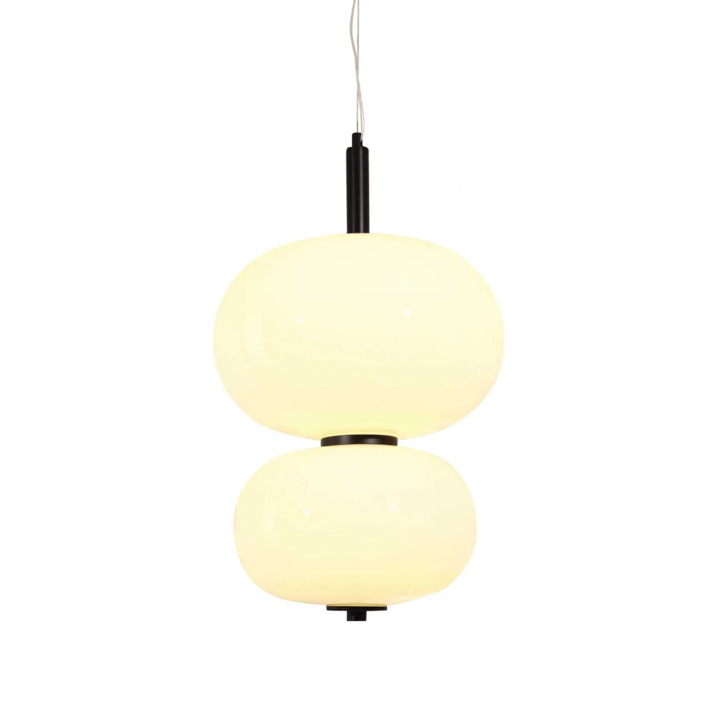 Led Κρεμαστό Φωτιστικό Από Οπάλ Γυαλί 15W Dimmable Donut LUCIDO