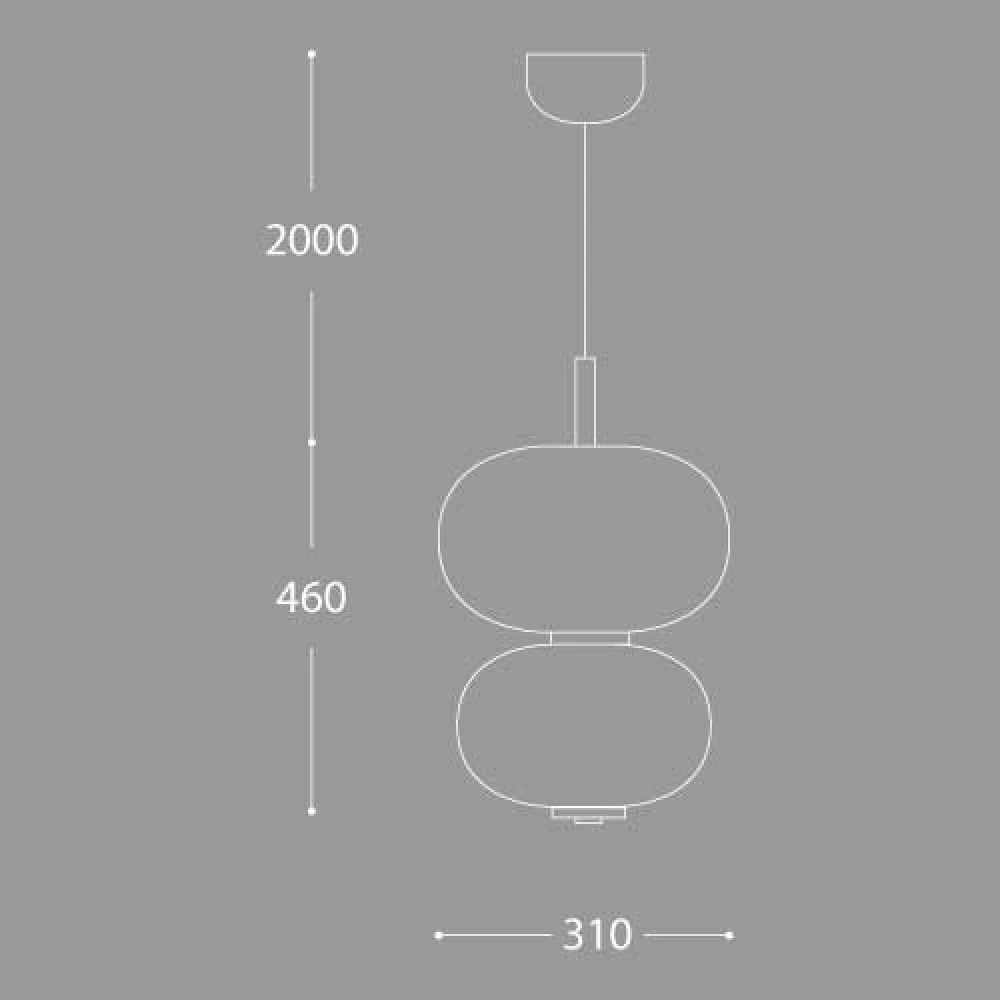 Led Κρεμαστό Φωτιστικό Από Οπάλ Γυαλί 15W Dimmable Donut LUCIDO