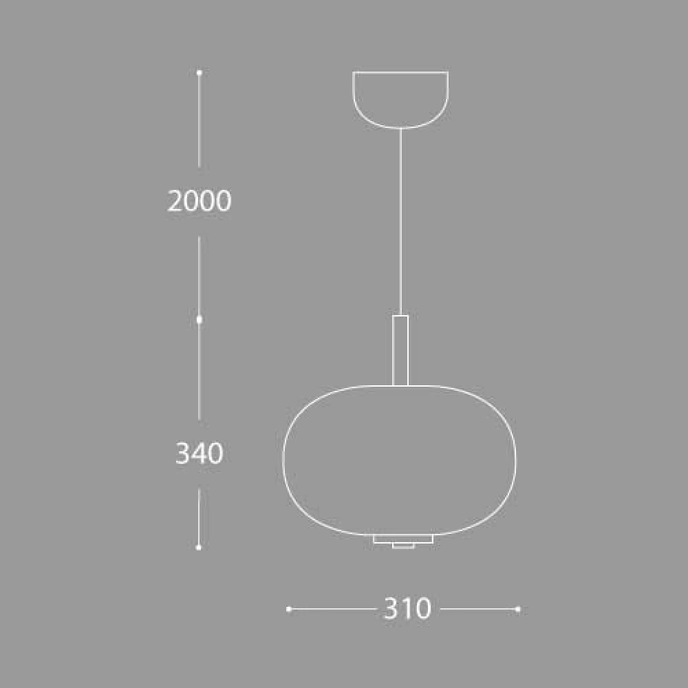 Led Κρεμαστό Φωτιστικό Από Οπάλ Γυαλί 10W Dimmable Donut LUCIDO