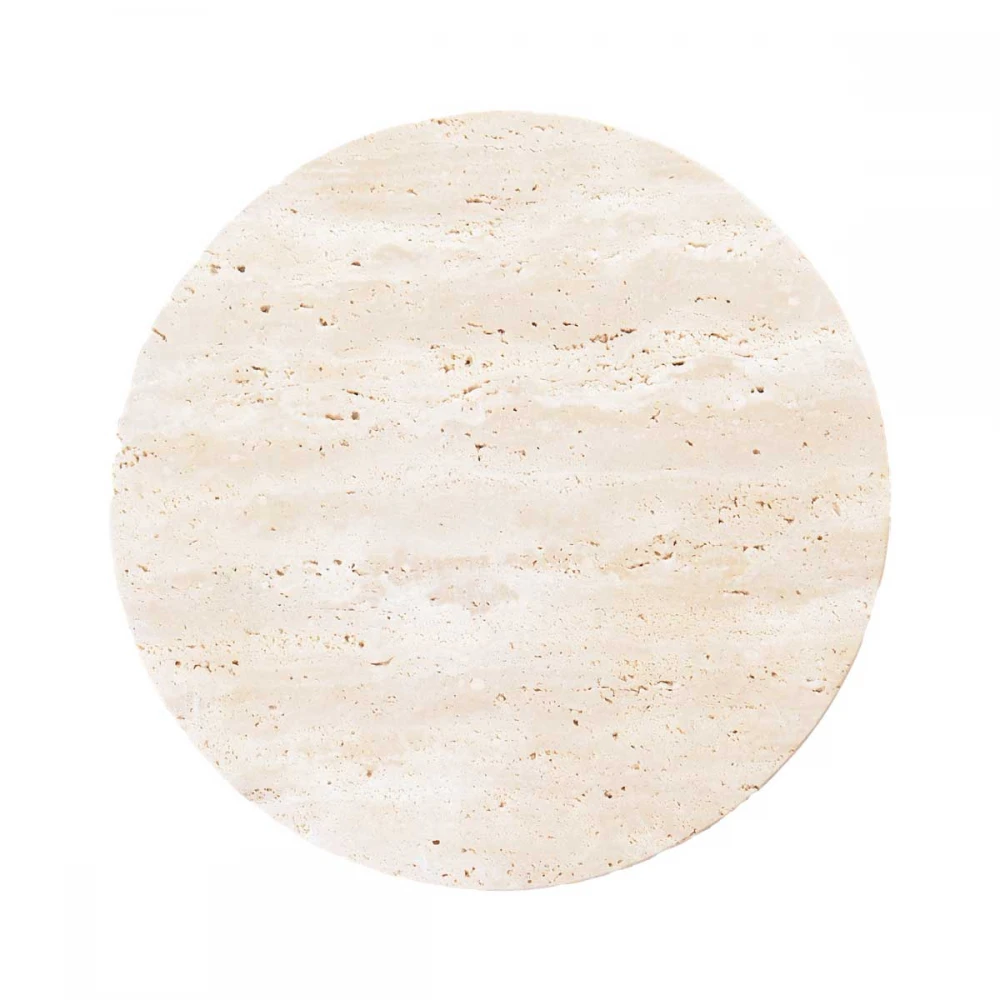 LED Επιτοίχιο Φωτιστικό Στρογγυλό Από Τραβερτίνη 5W Dark Moon - LUCIDO