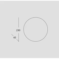 LED Επιτοίχιο Φωτιστικό Στρογγυλό Από Τραβερτίνη 5W Dark Moon - LUCIDO