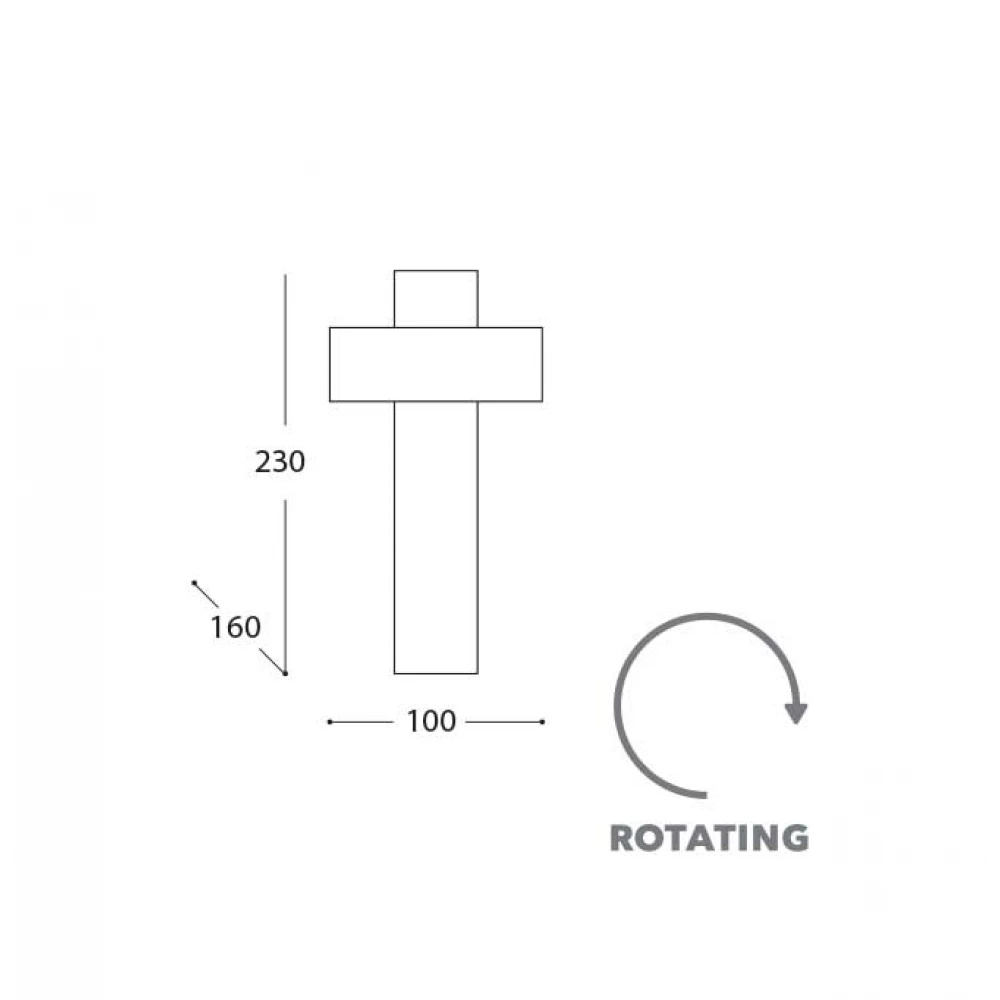 LED Επιτοίχιο Φωτιστικό Από Τραβερτίνη και Ξύλο 9W Drum - LUCIDO