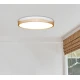 LED Πλαφονιέρα Αλουμινίου Με Ξύλο Στρογγυλή - 40W 2800lm Eswood - LUCIDO
