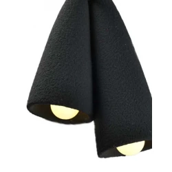 Επίτοιχο Φωτιστικό Δίφωτο Μαύρο 2xE27 Fold - LUCIDO