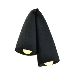 Επίτοιχο Φωτιστικό Δίφωτο Μαύρο 2xE27 Fold - LUCIDO