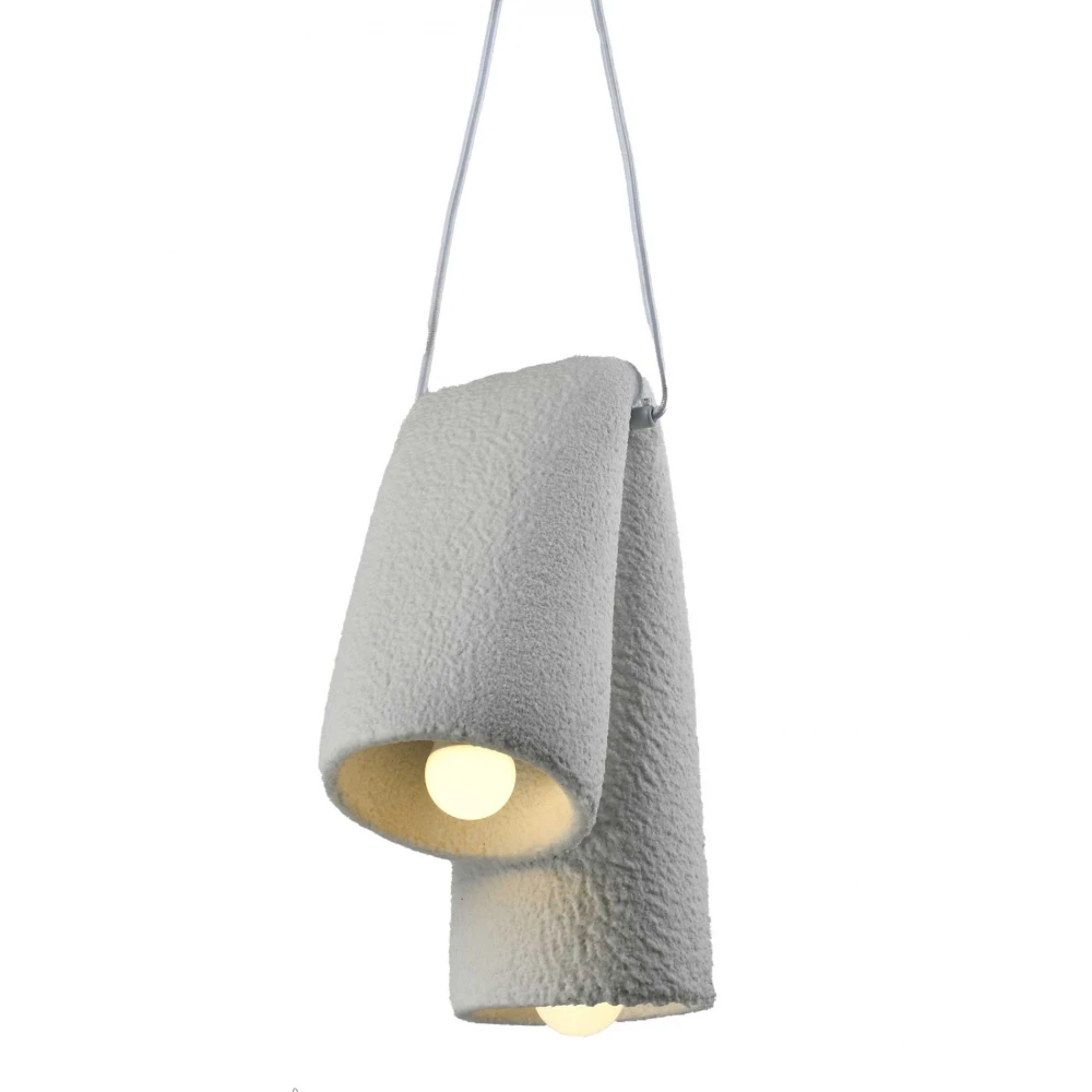 Κρεμαστό Φωτιστικό Δίφωτο Λευκό 2xE27 Fold - LUCIDO