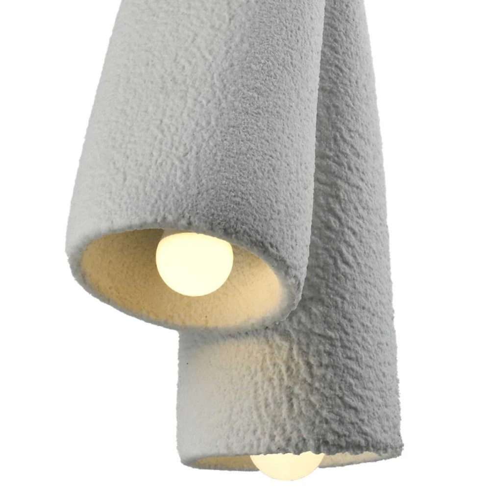 Κρεμαστό Φωτιστικό Δίφωτο Λευκό 2xE27 Fold - LUCIDO