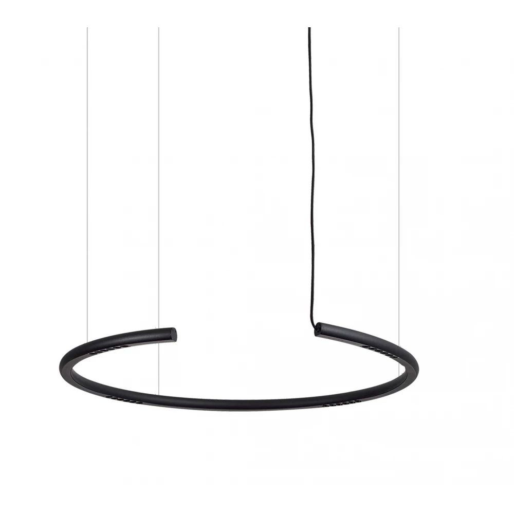 Led Κρεμαστό Φωτιστικό Αλουμινίου Μαύρο 24W Dimmable Powered by OSRAM Hose- RD LUCIDO
