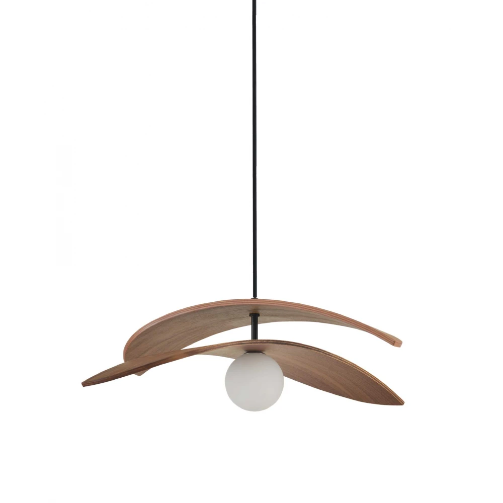 Κρεμαστό Μονόφωτο Φωτιστικό από Ξύλο 1xG9 Helix-B - LUCIDO