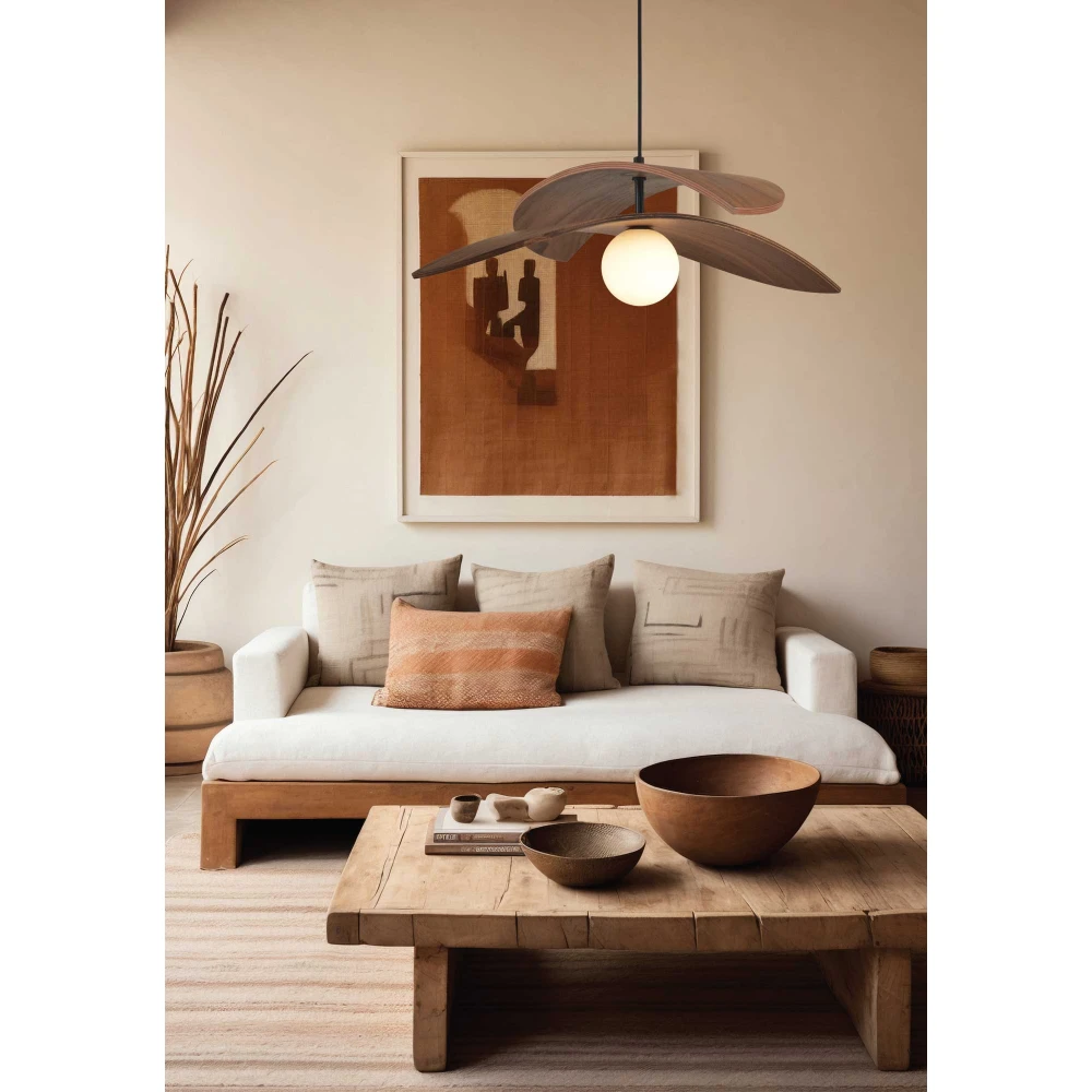 Κρεμαστό Μονόφωτο Φωτιστικό από Ξύλο 1xG9 Helix-B - LUCIDO