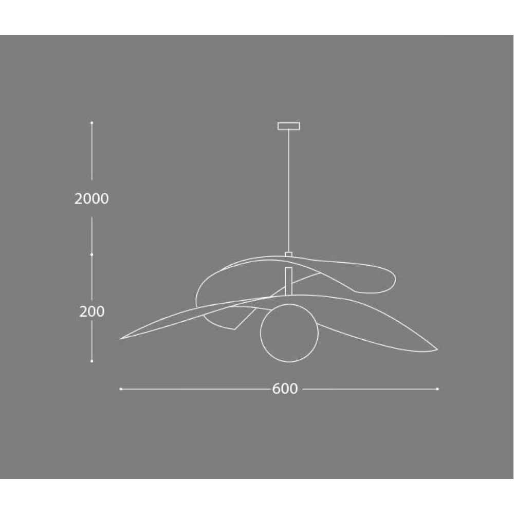 Κρεμαστό Μονόφωτο Φωτιστικό από Ξύλο 1xG9 Helix-B - LUCIDO
