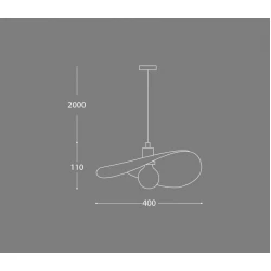 Κρεμαστό Μονόφωτο Φωτιστικό από Ξύλο 1xE27 Helix-A - LUCIDO