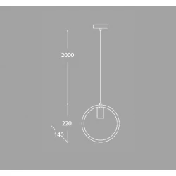 Κρεμαστό Φωτιστικό Μονόφωτο Από Γυαλί Clear 1xE27 Lens-MB LUCIDO