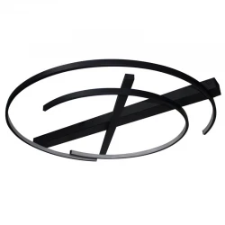LED Πλαφονιέρα Αλουμινίου Μαύρη - 65W 4550lm Lunagirl - LUCIDO