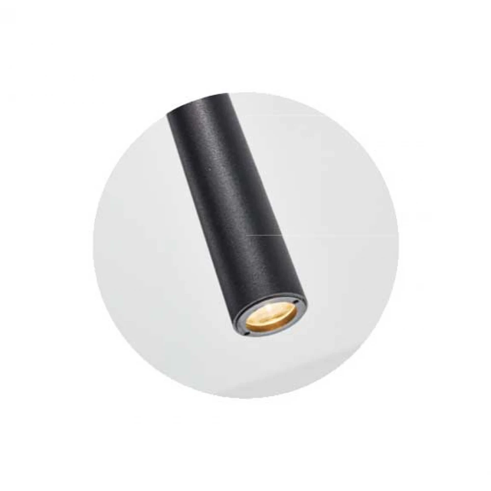 Led Κρεμαστό Φωτιστικό Αλουμινίου Μαύρο 3W Dimmable Magneto-BK LUCIDO