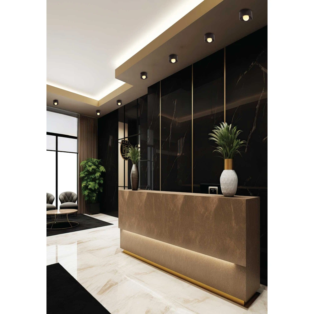 LED Φωτιστικό Σποτ Κεραμικό Με Οπάλ Γυαλί Σε Καφέ Χρώμα 3W 2700K Nidus - LUCIDO