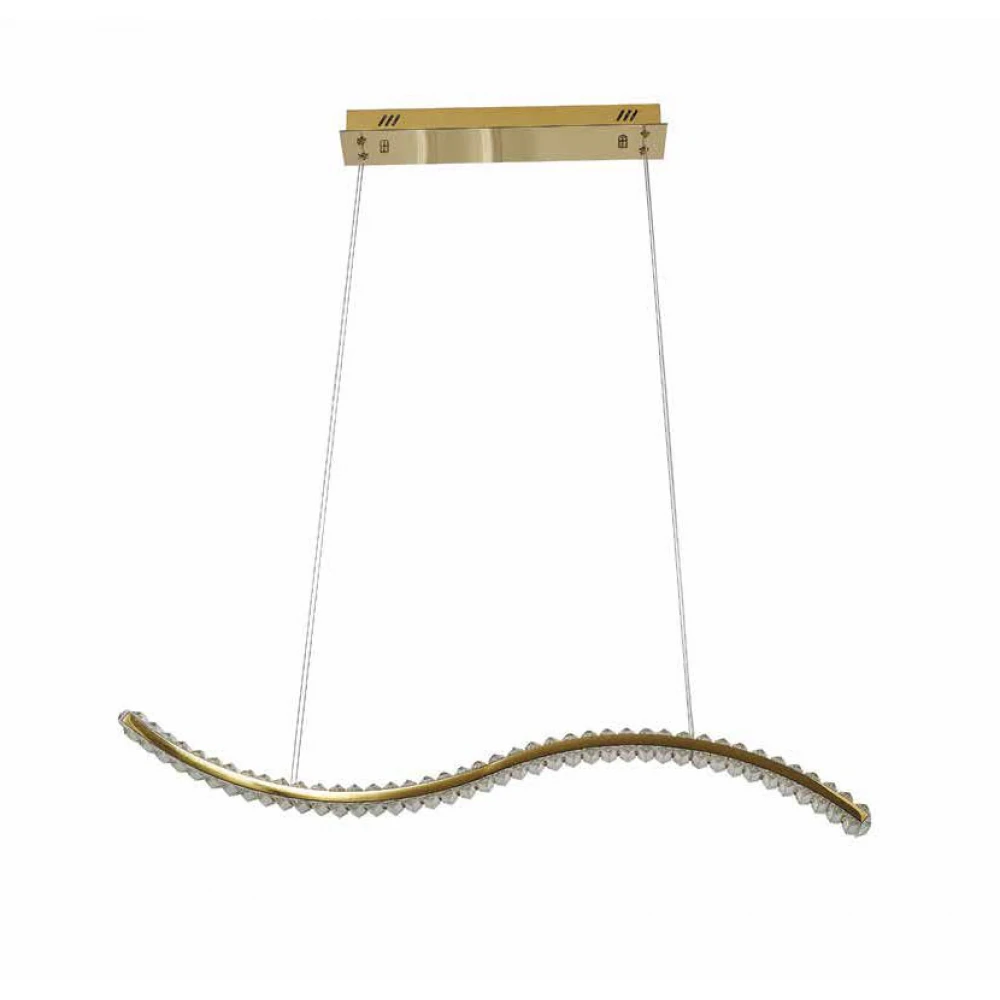 Led Κρεμαστό Φωτιστικό Μεταλλικό Με Κρύσταλλο 36W Dimmable Optical-B - LUCIDO