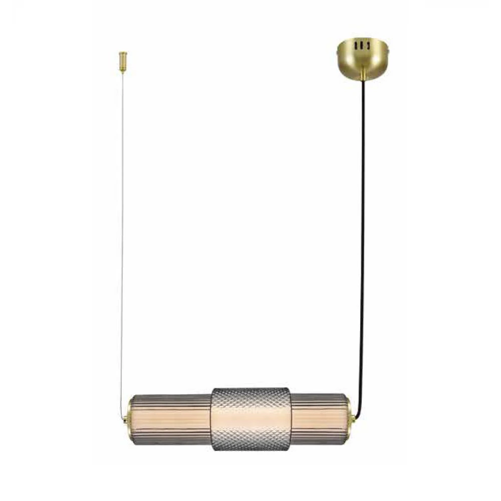 Led Κρεμαστό Φωτιστικό Γυάλινο Οπάλ Smoked 12W Dimmable Pop - SG LUCIDO