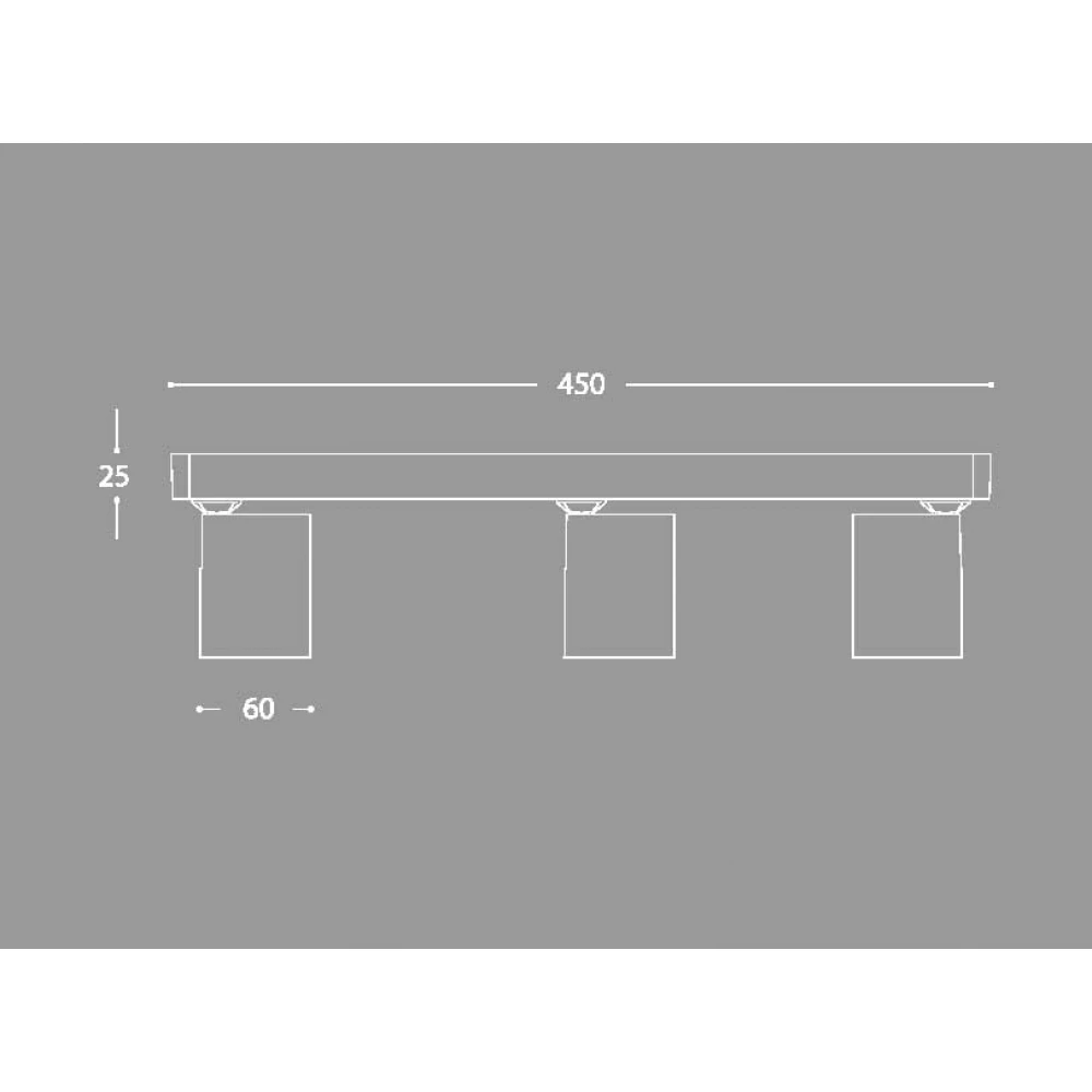 Φωτιστικό Σποτ Λευκό Αλουμινίου Και Ξύλο 3x GU10 SPOTY-3W LUCIDO