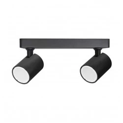 Φωτιστικό Σποτ Μαύρο Αλουμινίου 2x GU10 LED SPOTY-2 LUCIDO