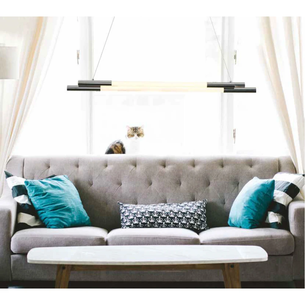 Led Κρεμαστό Φωτιστικό Μεταλλικό Σε Χρώμιο 39W Swing-B LUCIDO