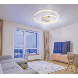 Led Φωτιστικό Οροφής Μεταλλικό σε Χρώμιο 55W Swing-C LUCIDO