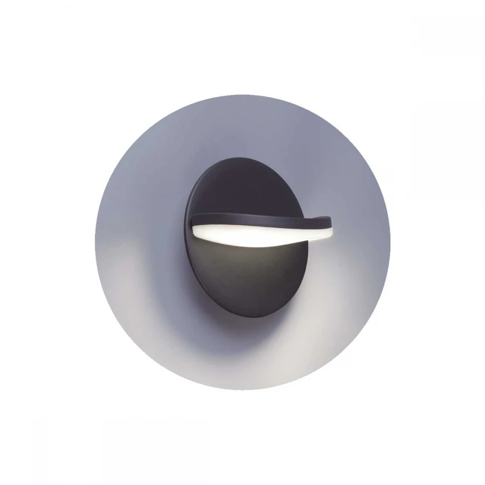 Led Απλίκα Εξωτερικού Χώρου Αλουμινίου Γκρι 16W IP65 Teeter LUCIDO